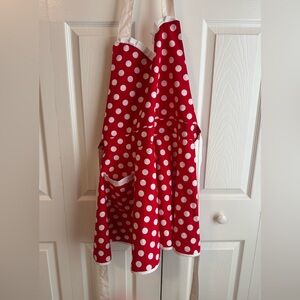 Retro Red Polka Dot Apron